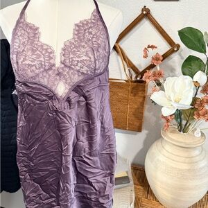 Victoria's Secret Lavender Lace Chemise